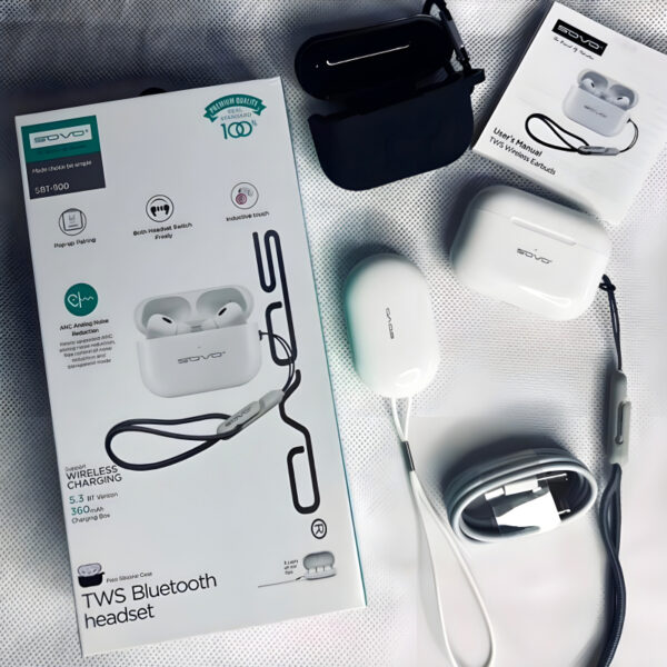 SBT-900 SOVO PRO 2 TWS Bluetooth Earbuds With Analog Noise Cancelling - Image 7