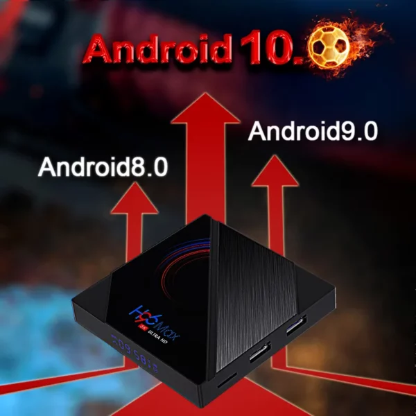 H96 max H616 Hot-selling 6k Smart tv box Android 10.0 digital android tv box - Image 4