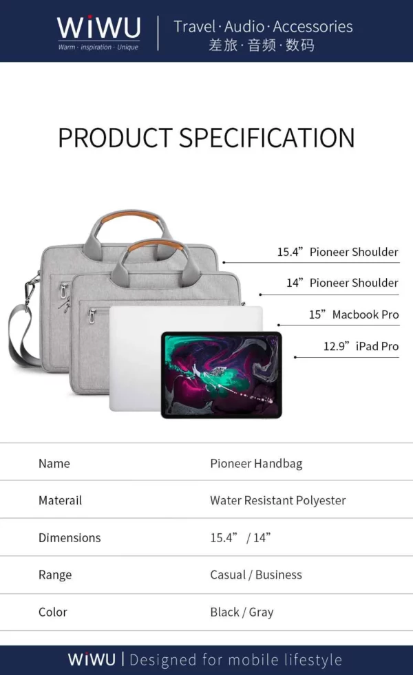 Pioneer Laptop Hand Bag - Image 2