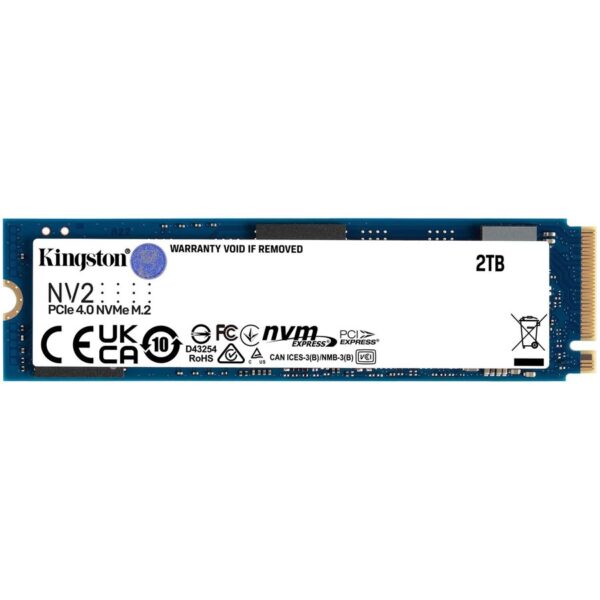 Kingston NV2 2TB PCIe 4.0 Gen 4 NVMe M.2 2280 SSD - SNVS/2000G