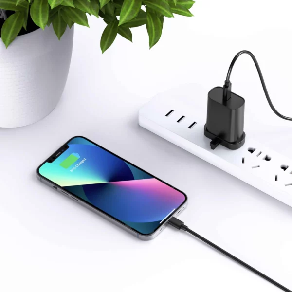 Wi-U001 Quick Series 20W PD Fast Charging Adapter（UK）Cable：Type-C to Lightning - Image 8