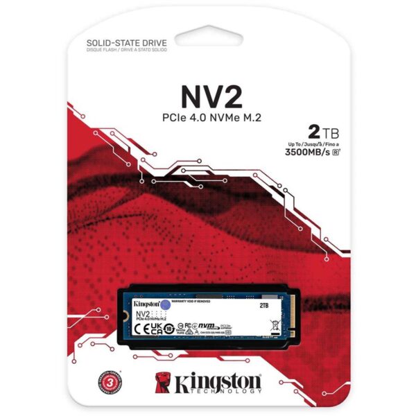 Kingston NV2 2TB PCIe 4.0 Gen 4 NVMe M.2 2280 SSD - SNVS/2000G - Image 3