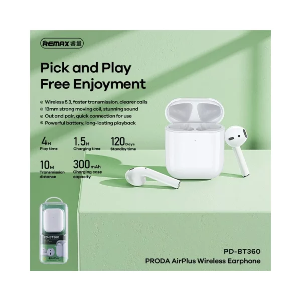 PRODA PD-BT630 6th Generation Full-featured Support in-ear detection and wireless charging - Image 4