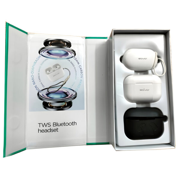 SBT-900 SOVO PRO 2 TWS Bluetooth Earbuds With Analog Noise Cancelling - Image 8