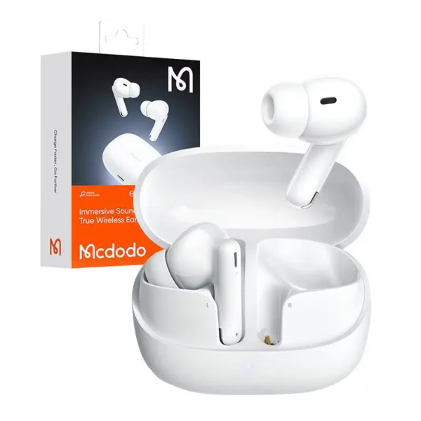 Mcdodo HP-0040 Immersive Sound true Wireless Earbuds White - Image 4