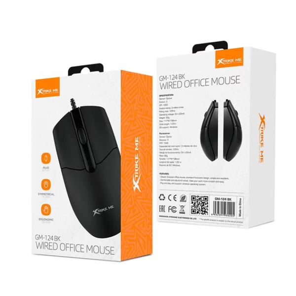 XTRIKE ME GM-124 Black Wired Mouse - Image 4