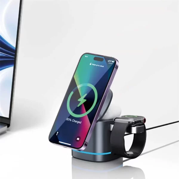 WI-W024 RUBIK CUBE 3 IN 1 WIRELESS CHARGER - Image 5