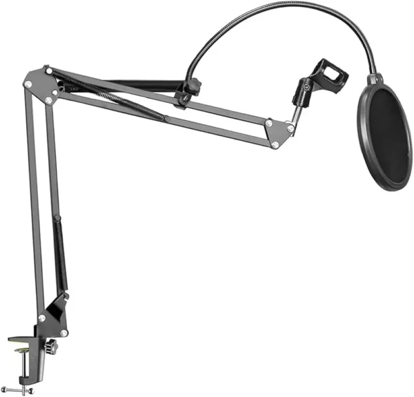 Professional Recording Microphone Stand with Pop Filter Studio Mic Stand