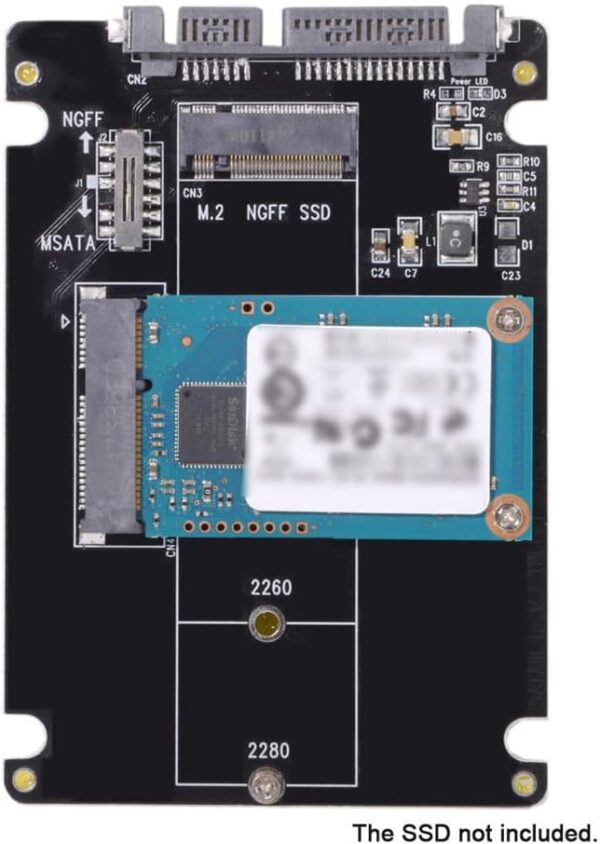M.2 NGFF SATA SSD to 2.5 inch SATA Adapter Converter Card Connector - Image 3
