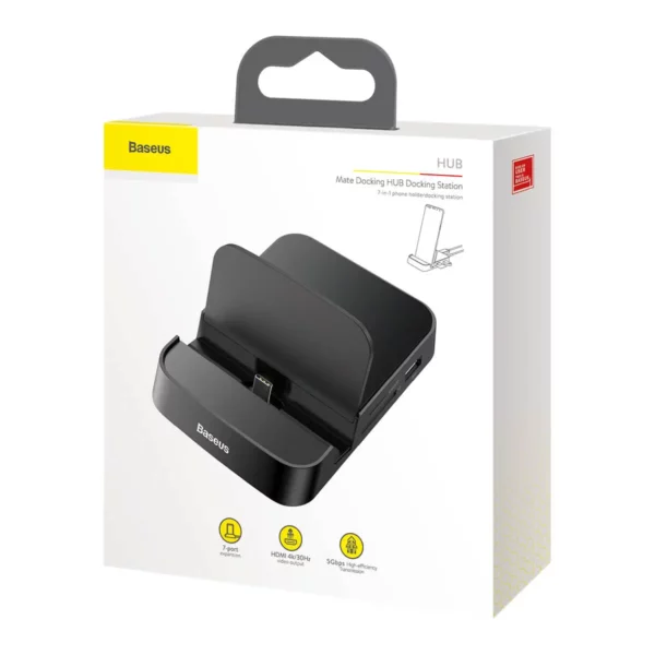 Baseus Mate Dock: Type-C HUB Station (Black) - Image 4