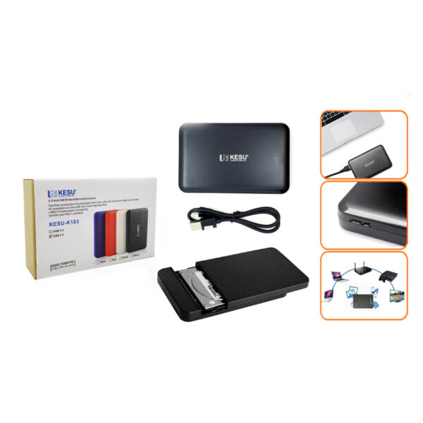 Kesu-K103 2.5 SATA 2.5 Inch Hard Drive Enclosure - Image 6