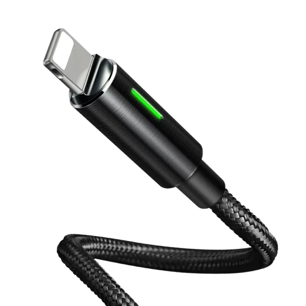 Mcdodo CA4600 King Series 2.4A Auto Power Off Lightning Cable Compatible For iPhone with LED Light (1.2m) - Image 3