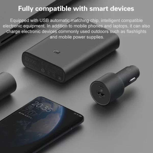 MI 100W Car Charger Fast Charge Version 1A 1C CC07ZM - Image 6