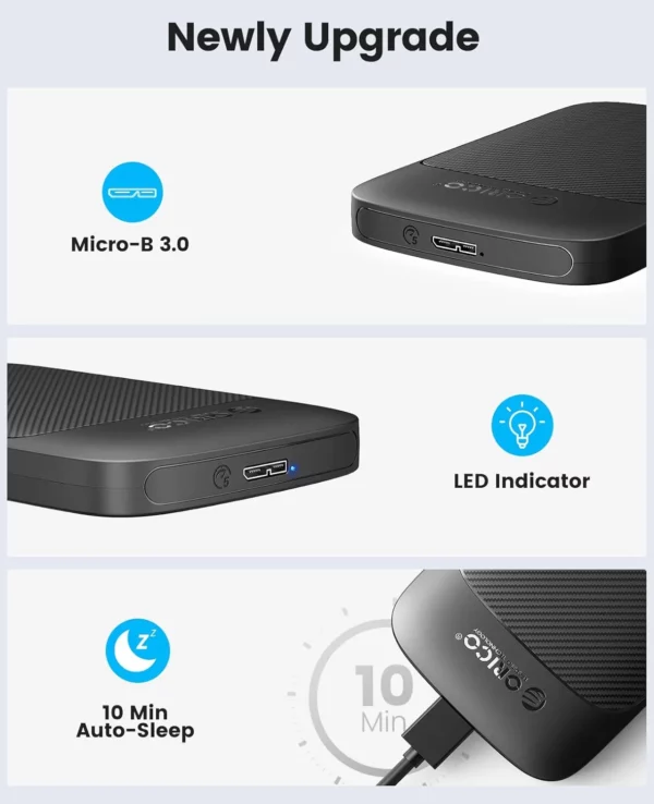 Orico SSD Case 2.5 Inch 2020U3-V1 3.0 New Model - Image 2