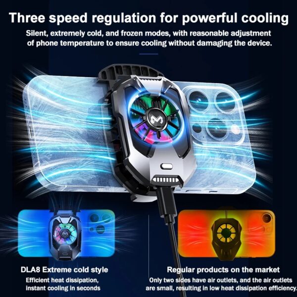 MEMO DLA8 Mobile Phone Radiator Phone Cooling Fan - Image 3