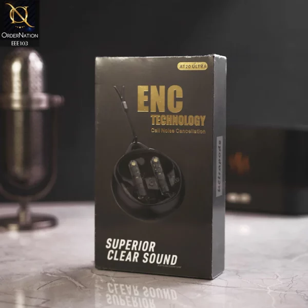 AT 20 ENC TWS ULTRA Earbuds with Pouch & neck Rope - Image 3