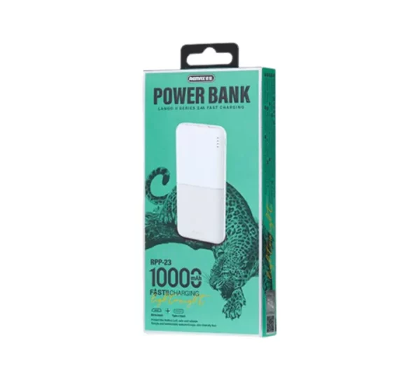 Remax 10000mAh RPP-23 Lango II Series 2.4A Power Bank White - Image 2