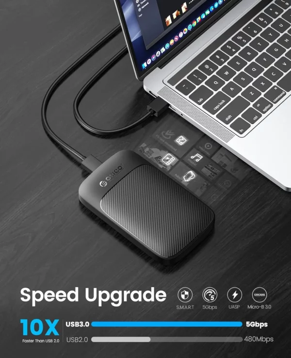 Orico SSD Case 2.5 Inch 2020U3-V1 3.0 New Model - Image 7