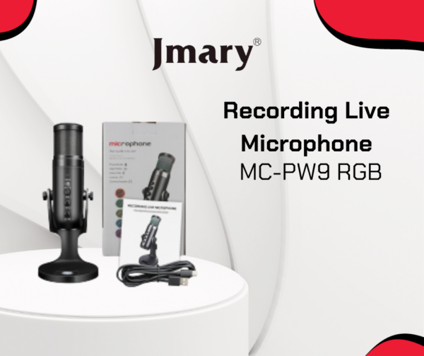 Jmary MC-PW9 RGB USB recording Microphone - Image 4
