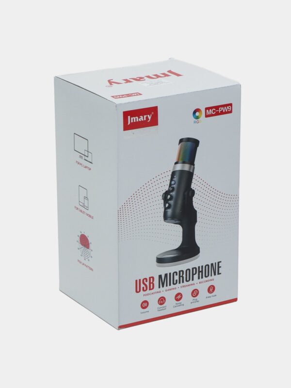 Jmary MC-PW9 RGB USB recording Microphone - Image 5