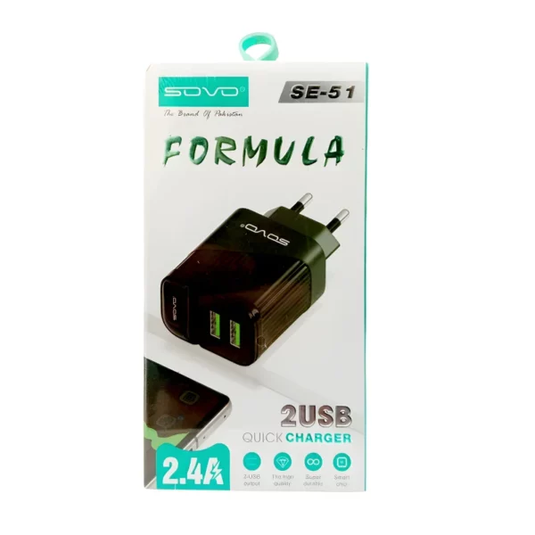 Sovo SE-51 Super Fast Charger 2.4 Amperes Faster Mobile Charger - Image 4