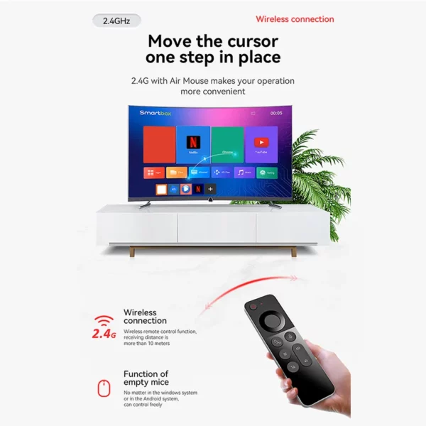 Wechip W3 Air Mouse Remote 2.4Ghz 4 In 1 Wireless Keyboard - Image 4