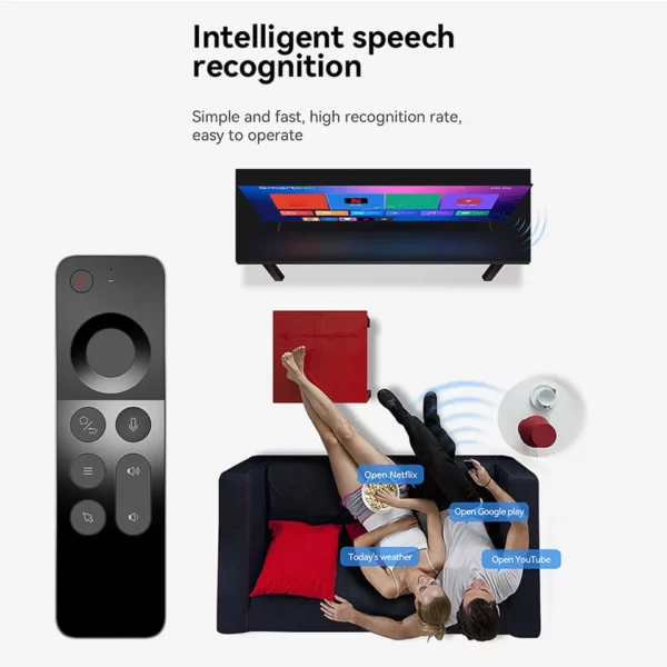 Wechip W3 Air Mouse Remote 2.4Ghz 4 In 1 Wireless Keyboard - Image 5
