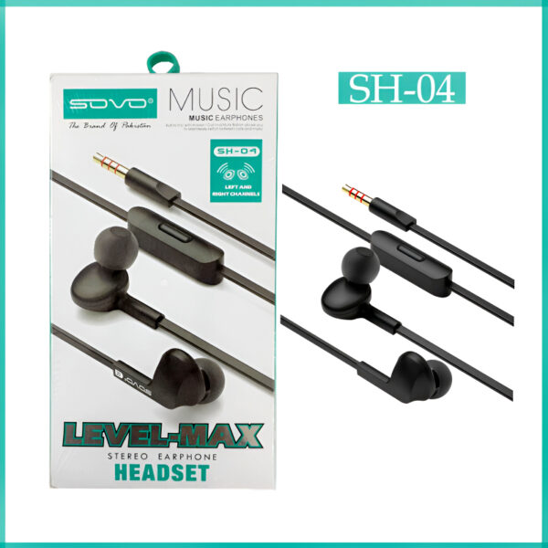 SOVO SH-04 Level-Max High-Quality Sound With Powerful Bass Handsfree - Image 5