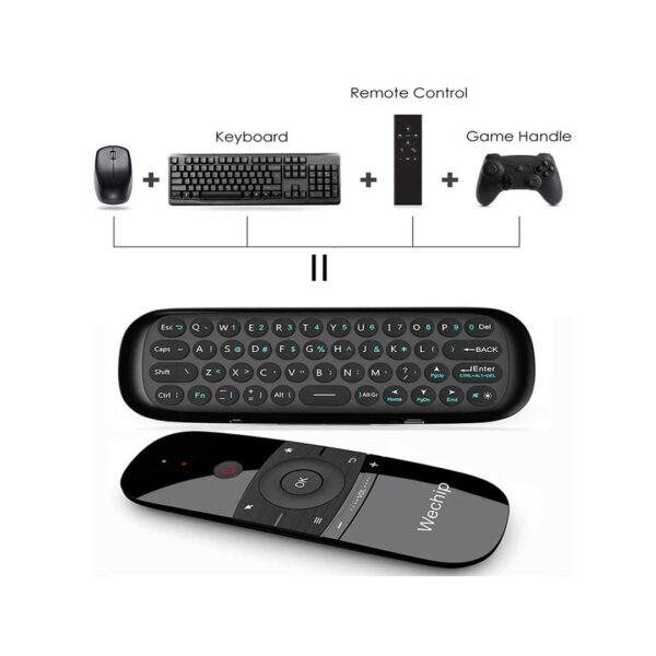 Wechip W1 Air Mouse 2.4G Wireless Keyboard Remote Control IR Remote Learning 6-Axis Motion Sense for Smart TV Android TV Box PC - Image 3