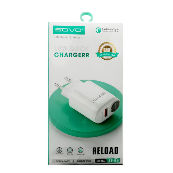 SOVO SE-55 Reload 18W High Quality Quick Charger - Image 4