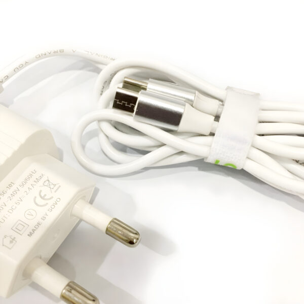 SOVO Combo SG-101 3.4A Quick Charger With Dual Attached Cables - Image 4