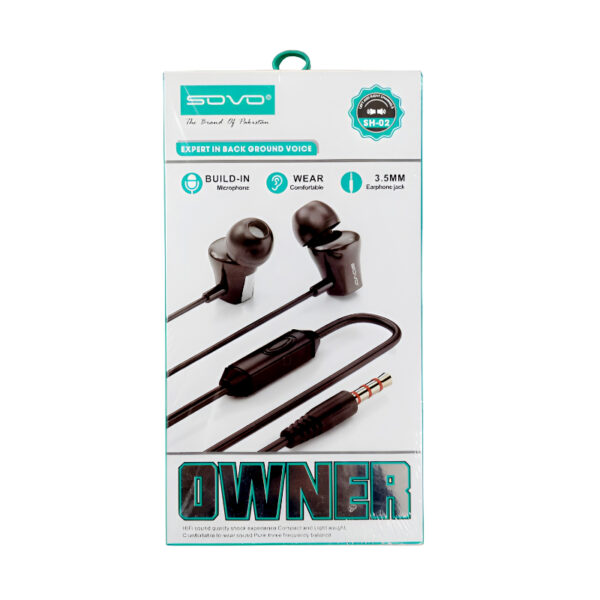 SOVO SH-02 OWNER High-Quality, Noise-Reducing Handsfree - Image 4