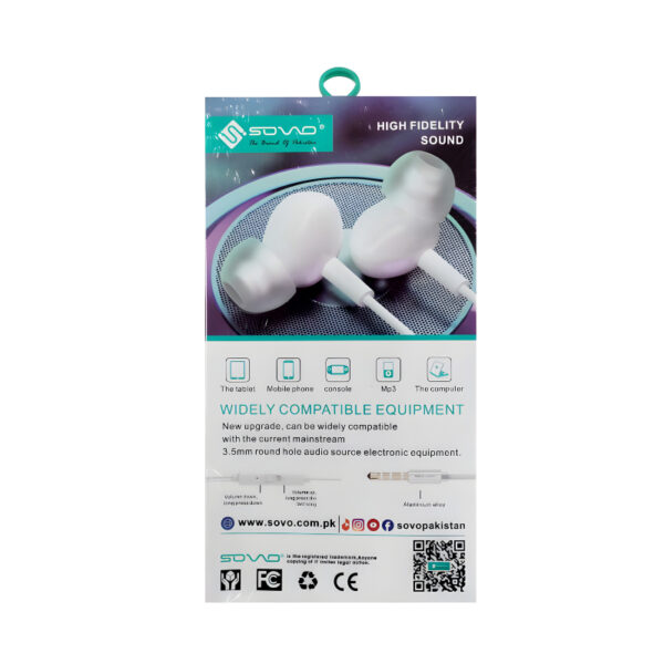 Pack Of 2 SOVO SH-55 Haylou High Fidelity Sound Quality Handsfree  Previous product  Next product - Image 5