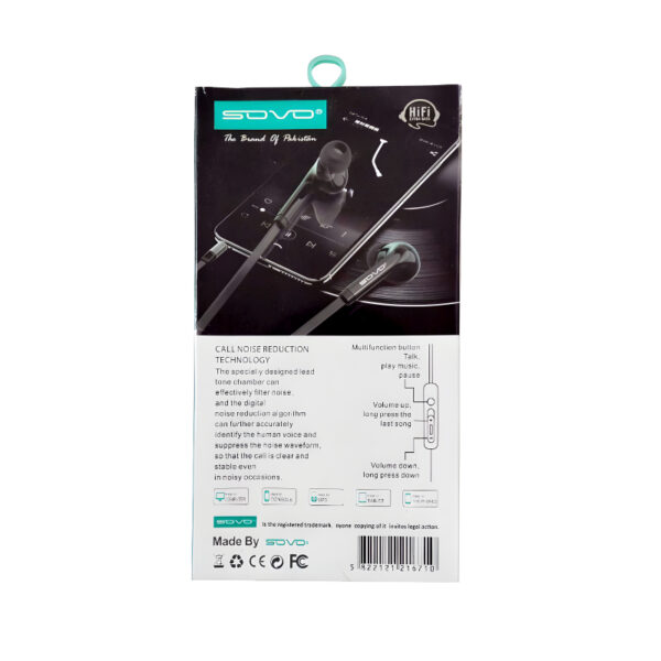 Pack Of 2 SOVO SH-99 GoPro Heavy Bass Comfortable Wear Handsfree - Image 4