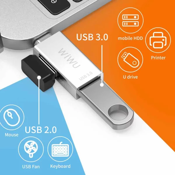 T02 Type-C to 2 x 3.0 USB - Image 2