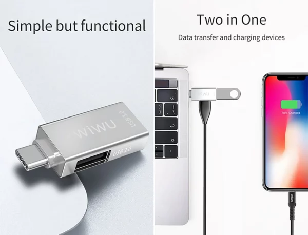 T02 Type-C to 2 x 3.0 USB - Image 3