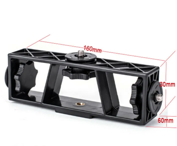 3-Position Multi Camera Stand Clip Bracket Holder - Image 2