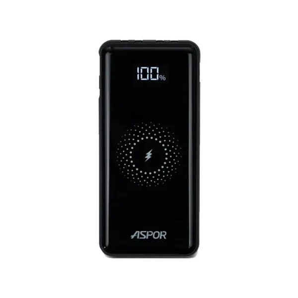 ASPOR A305 10000mAh 15W Wireless Charging Power Bank with 4 Cables - Image 2