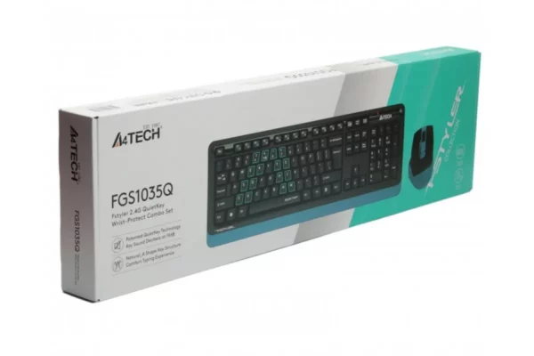 A4 Tech FGS1035Q GREY FSTYLER SILENT CLICK WIRELESS COMBO SET - Image 2