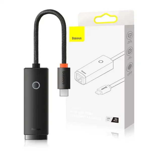 Baseus Lite Series Type-C to RJ45 Ethernet Adapter – High-Speed LAN Connectivity - Image 3
