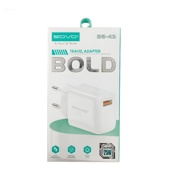 SOVO SE-49 BOLD High-Quality 25W Travel Adapter - Image 5