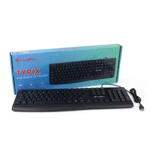 Typix Usb Wired Keyboard (Black) - Image 2