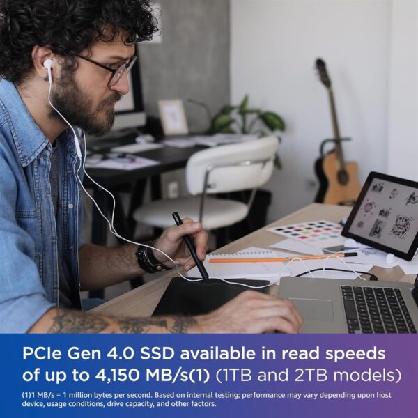 WD Blue SN580 NVMe™ SSD PCIe Gen4 x4 M.2 2280 - Image 2