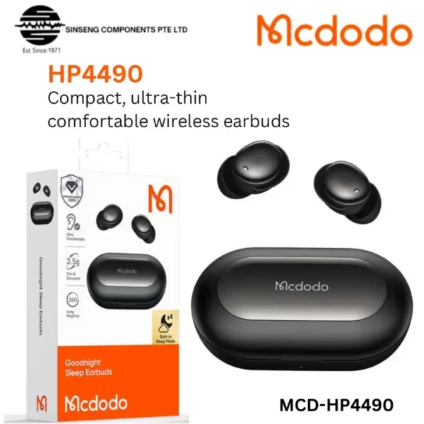 Mcdodo HP-4490 Goodnight Sleep Earbuds with Sleep Mode - Image 4