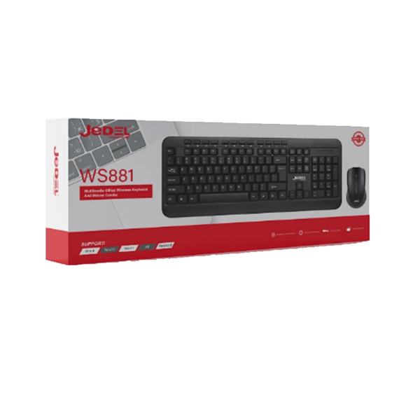 JEDEL WS881 Wireless Keyboard & Mouse Combo - Image 2