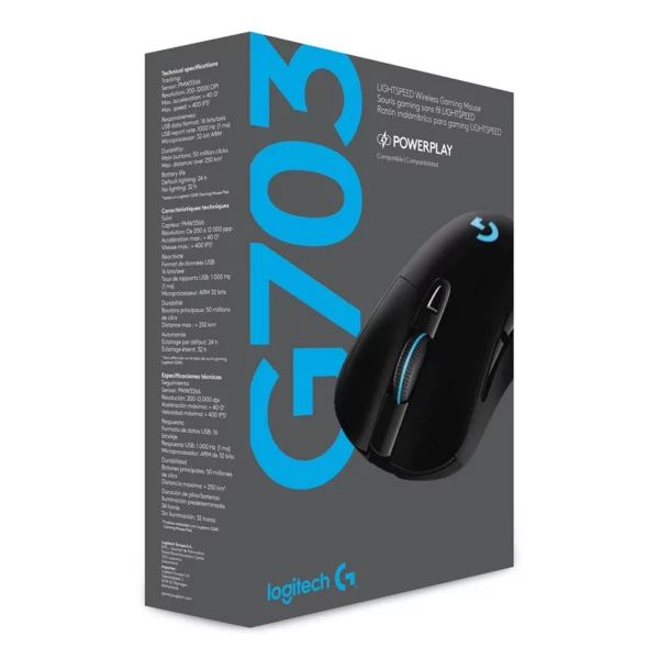 Logitech G703 Hero Lightspeed, Black - Image 9
