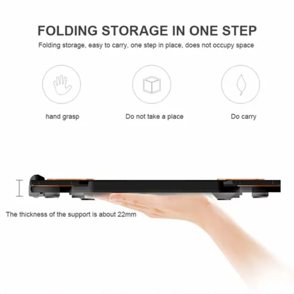 LS933 Plastic 360 Degree Laptop Stand - Image 5