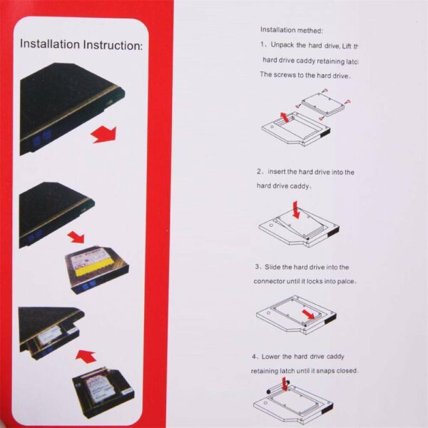 SATA Second Fat SSD HDD Caddy - Image 5