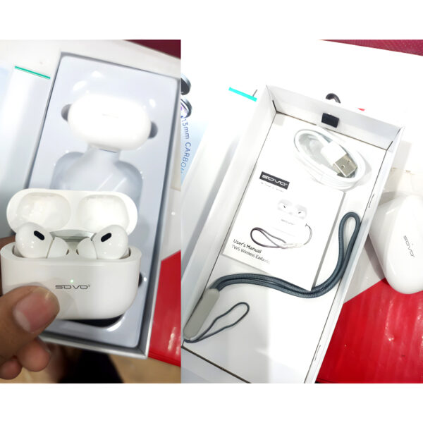 SBT-900 SOVO PRO 2 TWS Bluetooth Earbuds With Analog Noise Cancelling - Image 3