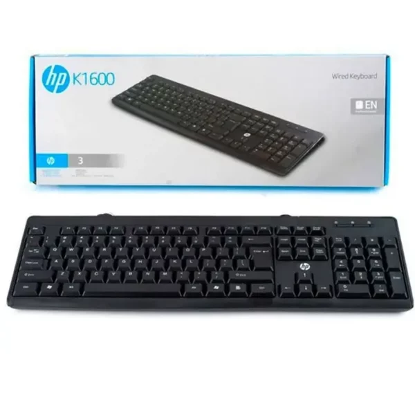HP K-1600 Keyboard - Black, Maintains original shine and finish - Image 2
